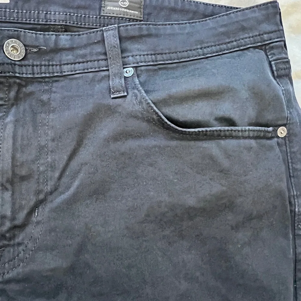 AG Adriano Goldschmied The Protege Straight Leg Mens Jeans 36x34 Black Stretch‎